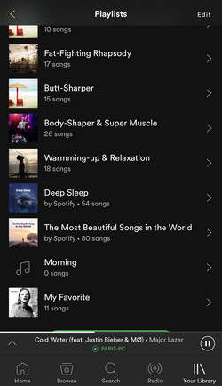 Make a collaborative playlist on Spotify mobile